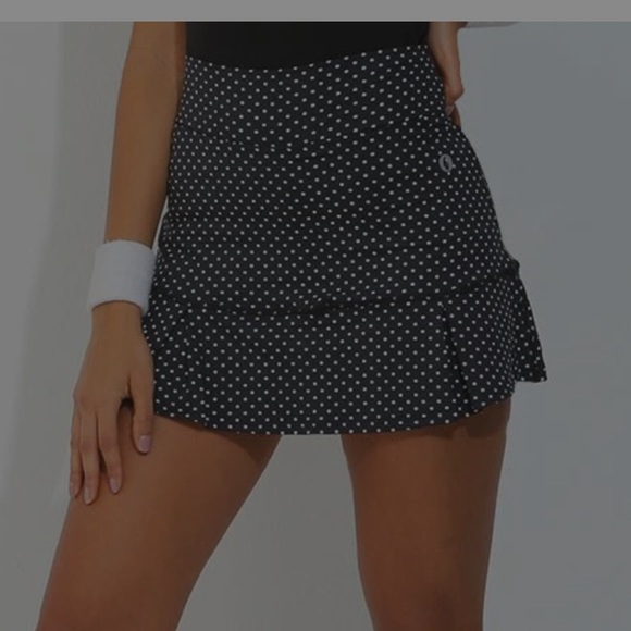 Dona Jo New With Tags JoJo Skirt / Skort Black Polka Dot 14.5" SIZE XXL - Picture 3 of 3